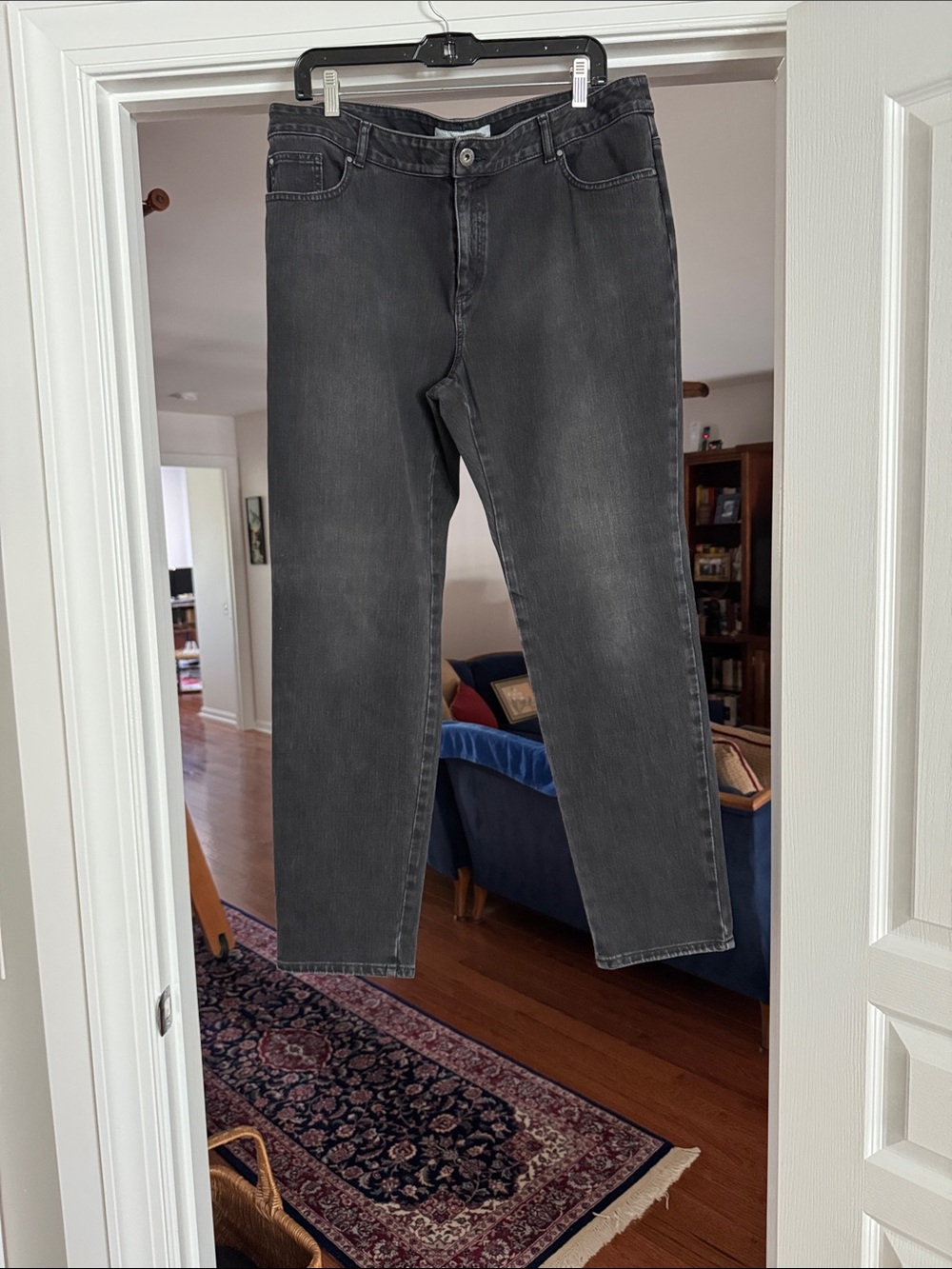 Chico’s, Dark Gray Denim Jeans - Premium Denim, size 2.5